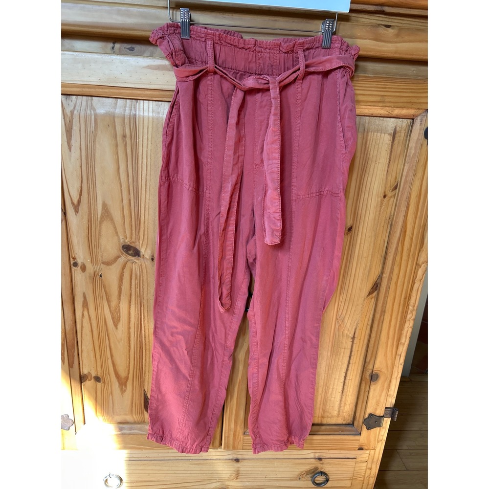 Social Standard by Sanctuary Coral Tencel Paperbag Waist Pants XL
